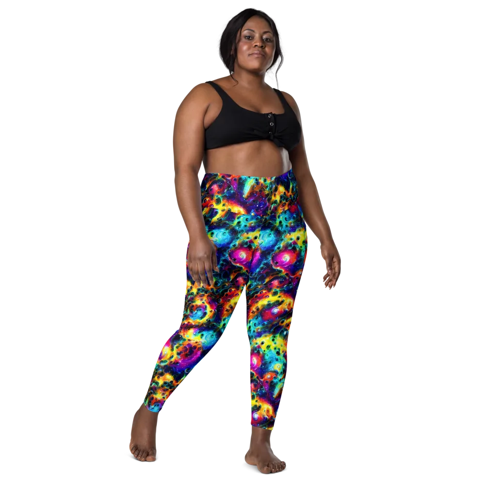 The Chromatic Tide on Leggings with Pockets — Front