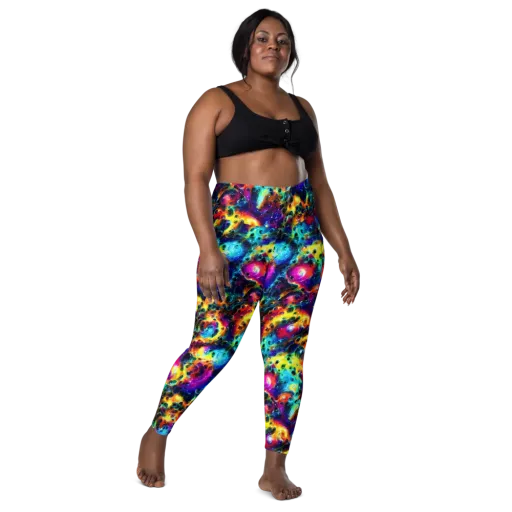 The Chromatic Tide on a Leggings with Pockets