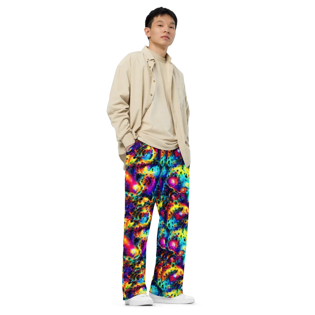 The Chromatic Tide on Wide-Leg Pants — Right Front