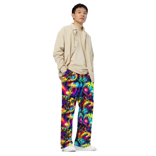 The Chromatic Tide on a Wide-Leg Pants