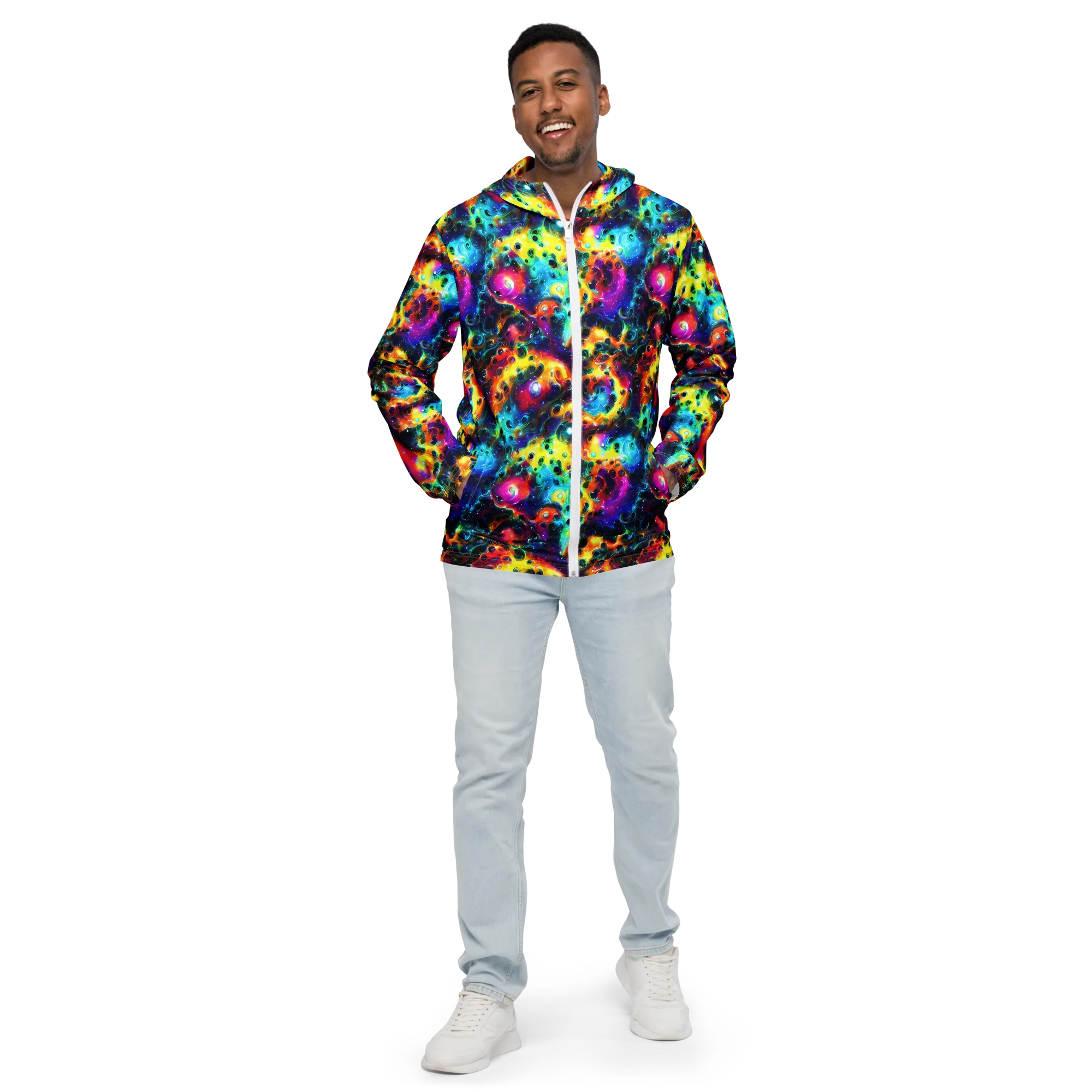 The Chromatic Tide on Men's Windbreaker — Front