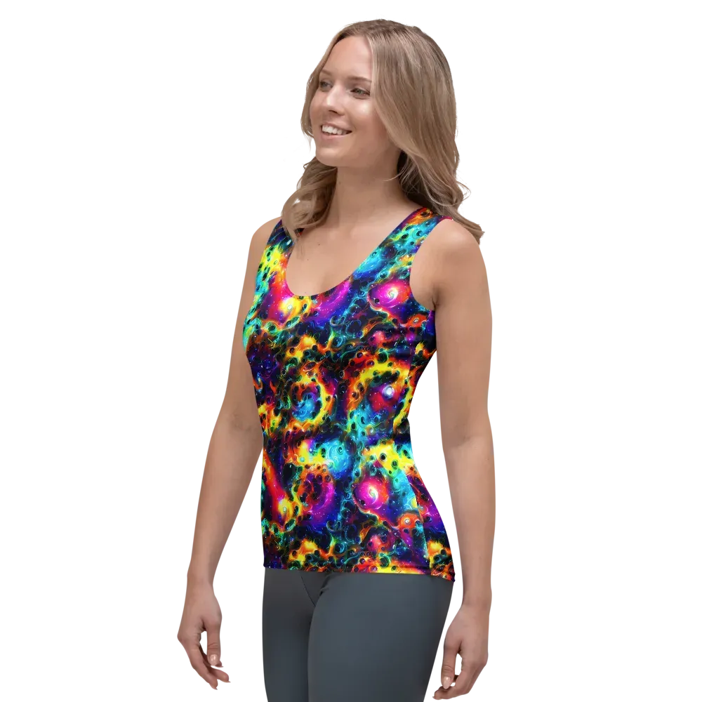 The Chromatic Tide on Women's Tank Top — Left Front