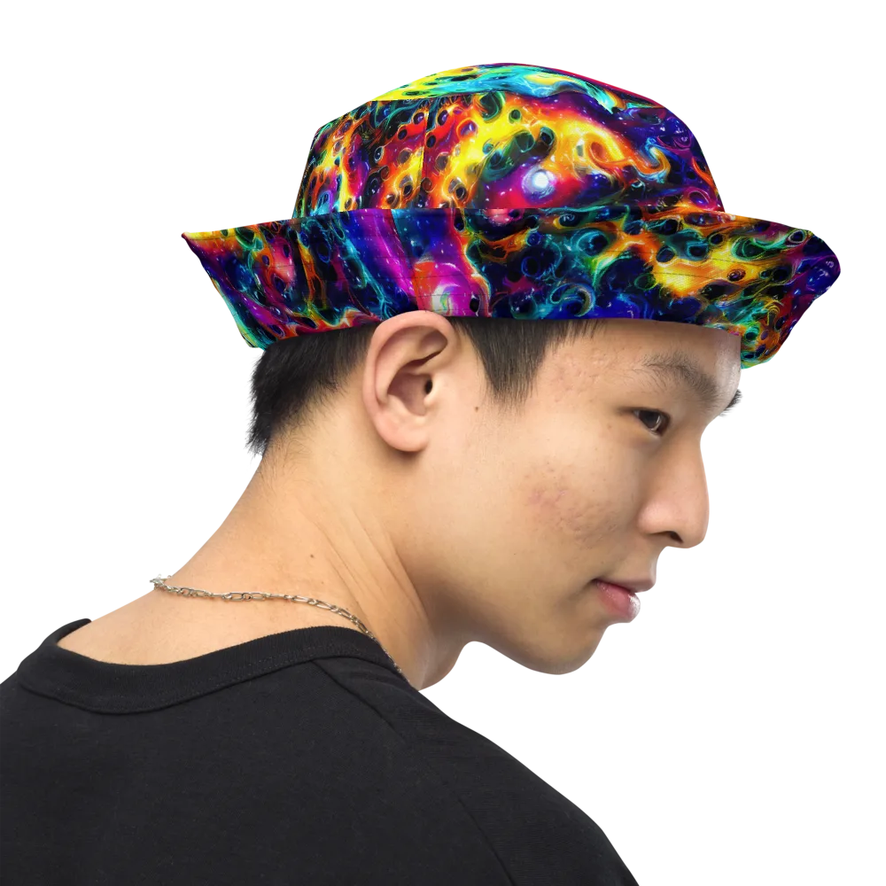 The Chromatic Tide on Reversible Bucket Hat — Right Outside