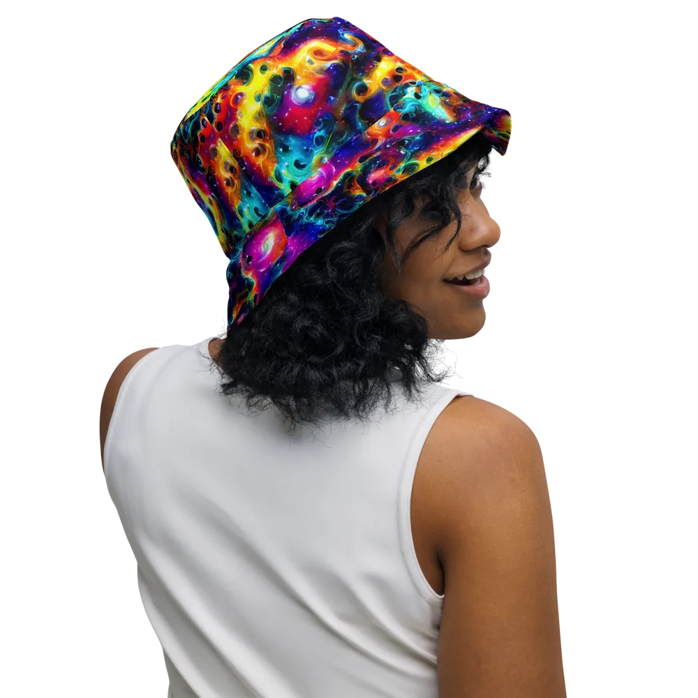 The Chromatic Tide on Reversible Bucket Hat — Right Outside