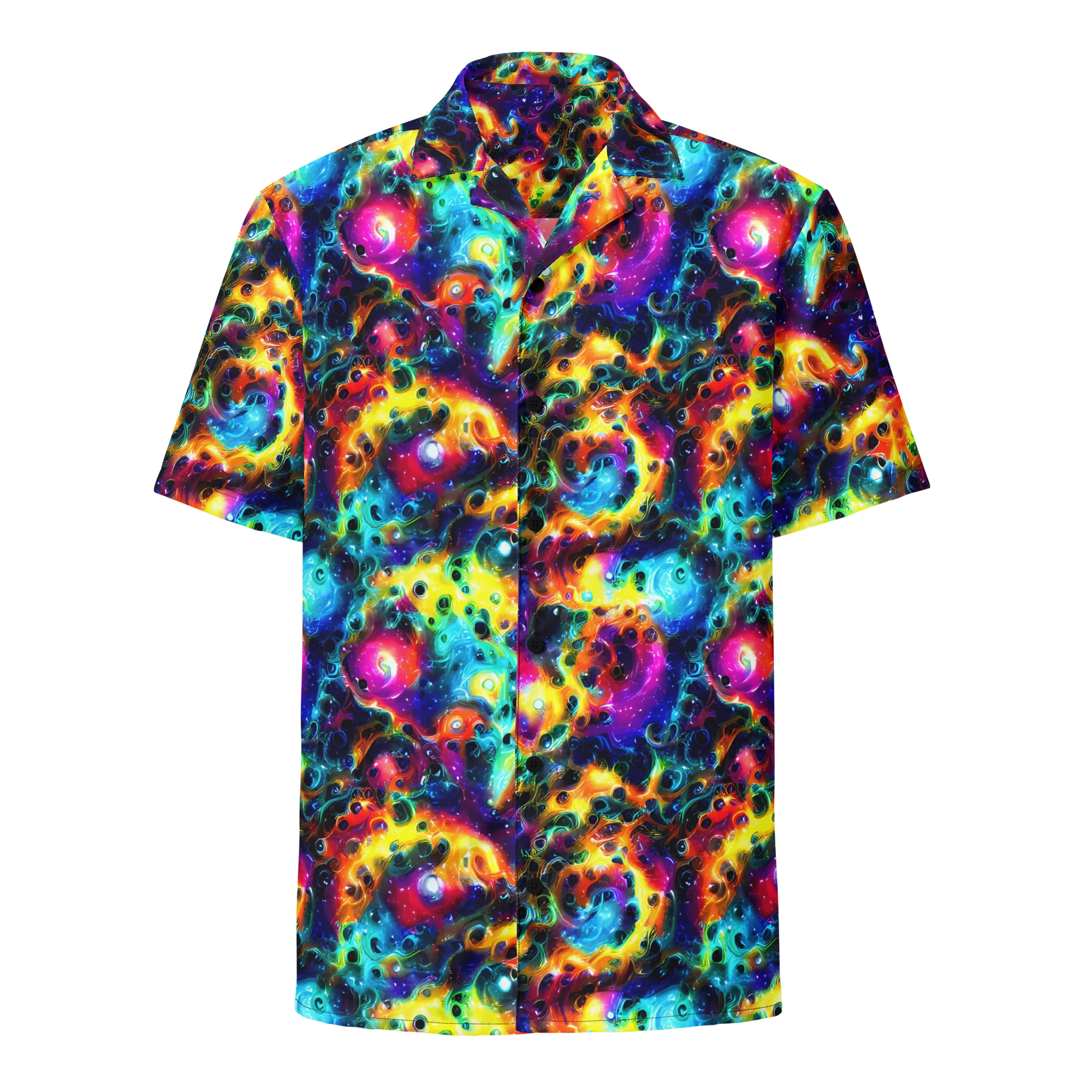 The Chromatic Tide on Button Shirt — Front