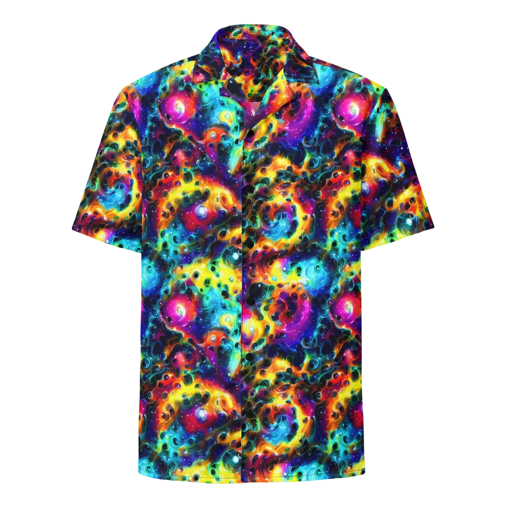 The Chromatic Tide on Button Shirt — Front