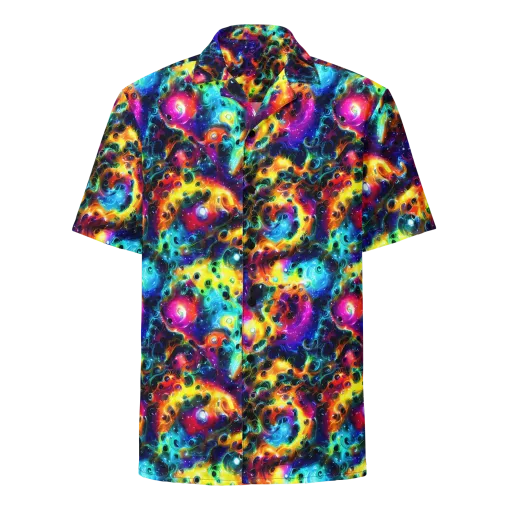The Chromatic Tide on a Button Shirt