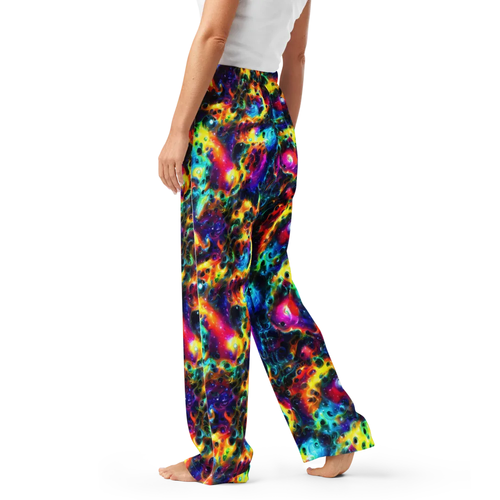 The Chromatic Tide on Women's Pajama Pants — Left