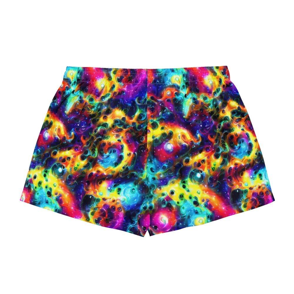 The Chromatic Tide on Women's Pajama Shorts — Back