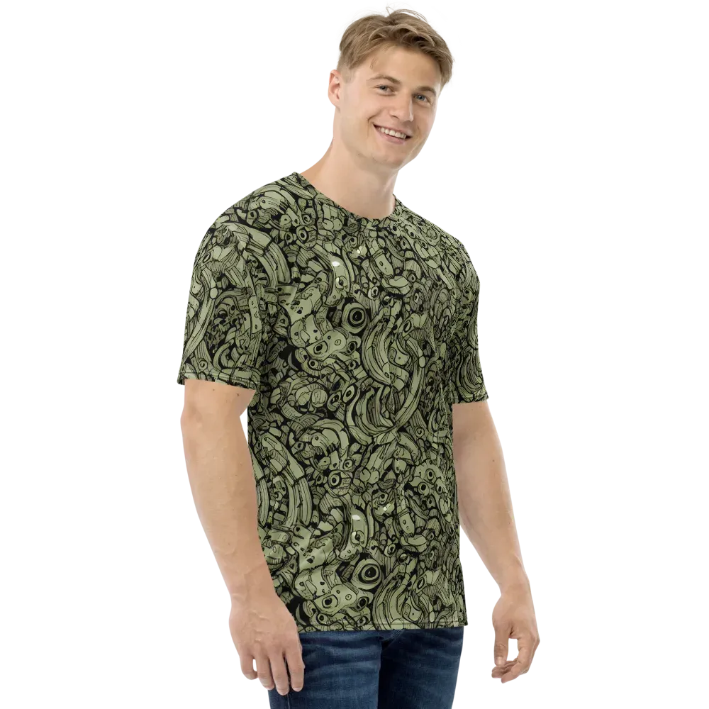 Olive Oddities on Men's Crew Neck T-Shirt — Right