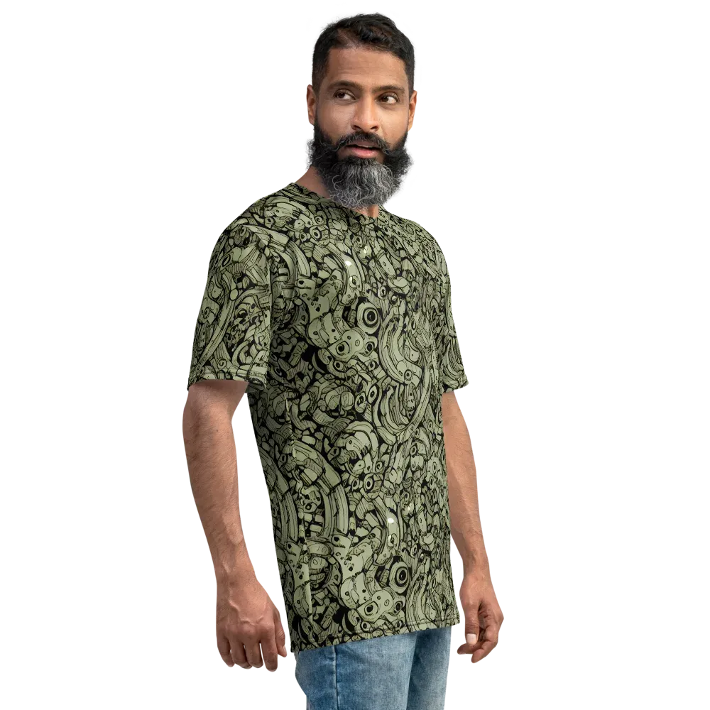 Olive Oddities on Men's Crew Neck T-Shirt — Right