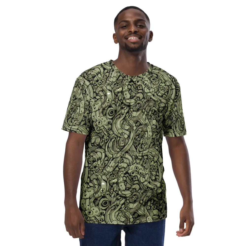 Olive Oddities on Men's Crew Neck T-Shirt — Front