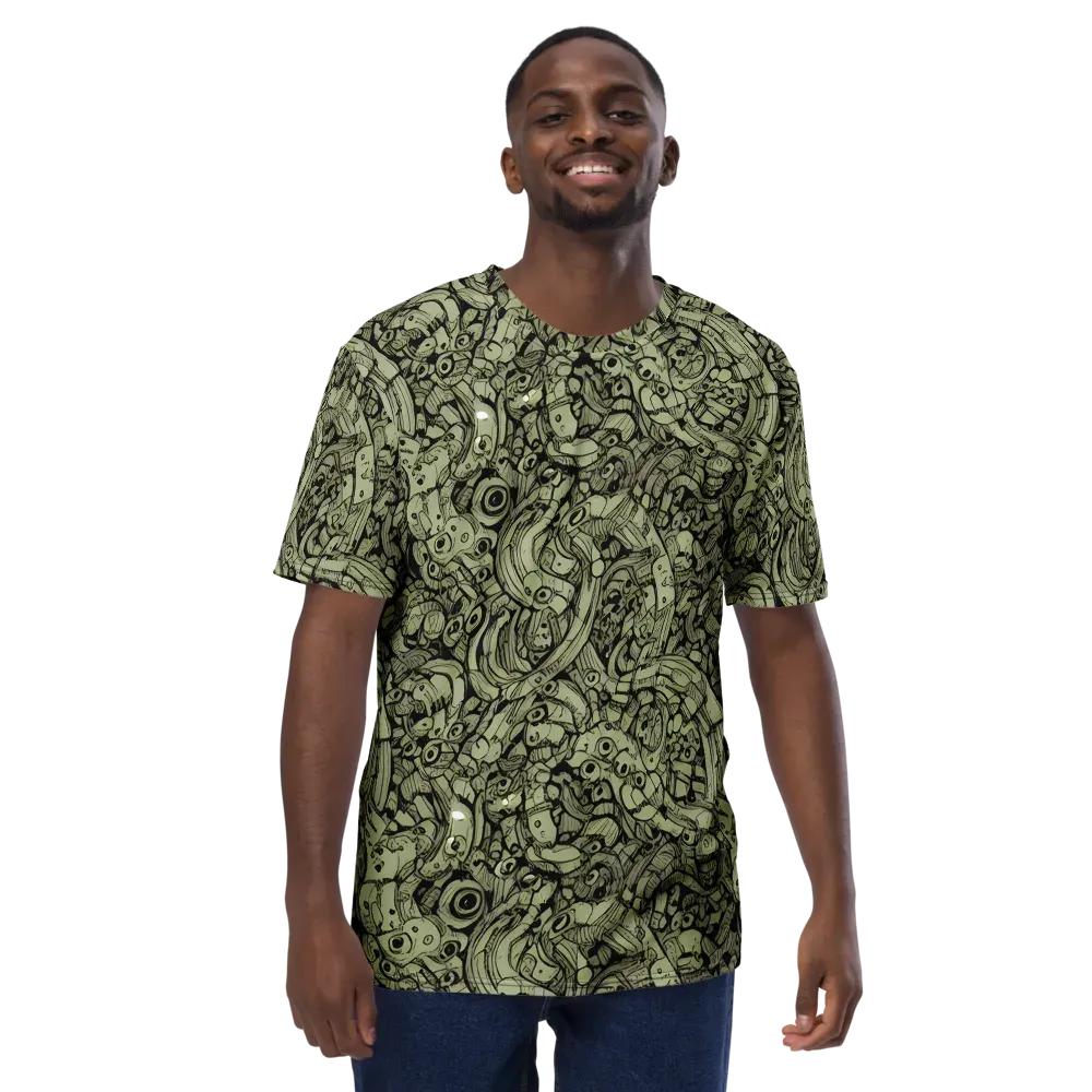 Olive Oddities on Men's Crew Neck T-Shirt — Front