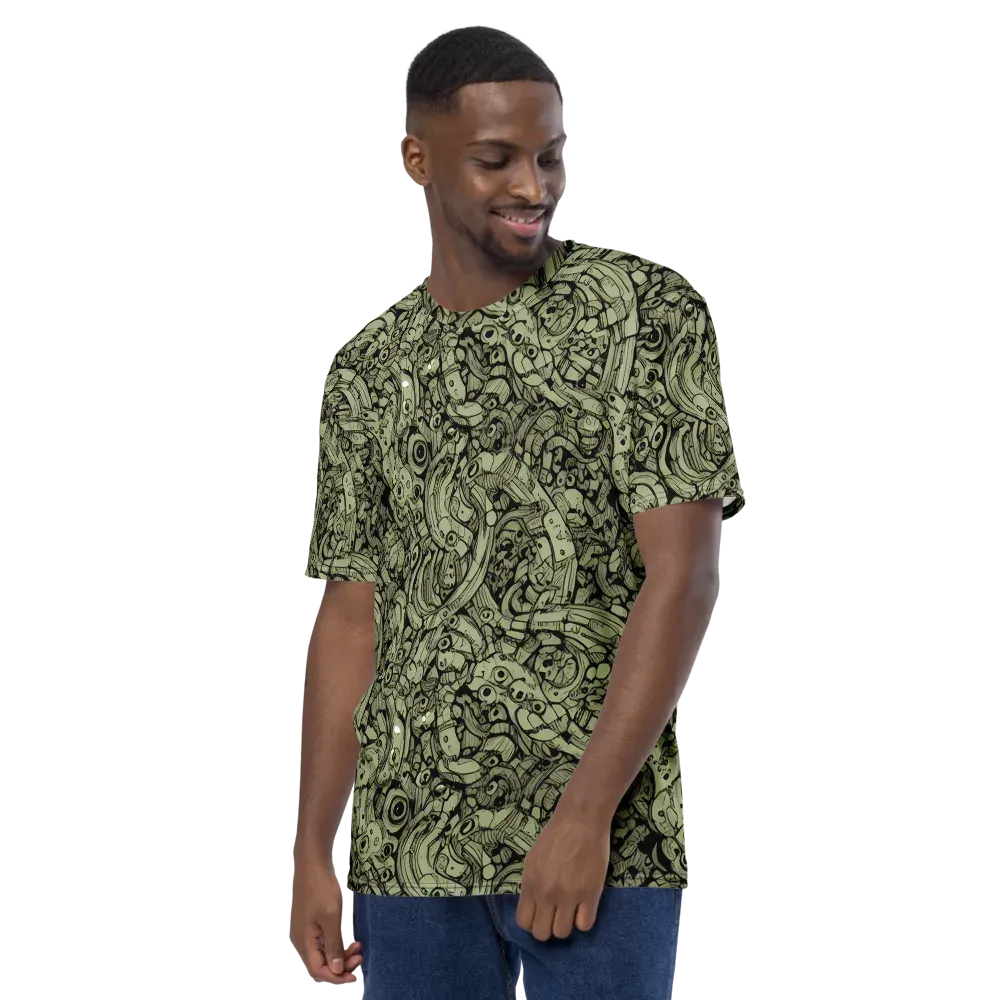 Olive Oddities on Men's Crew Neck T-Shirt — Left