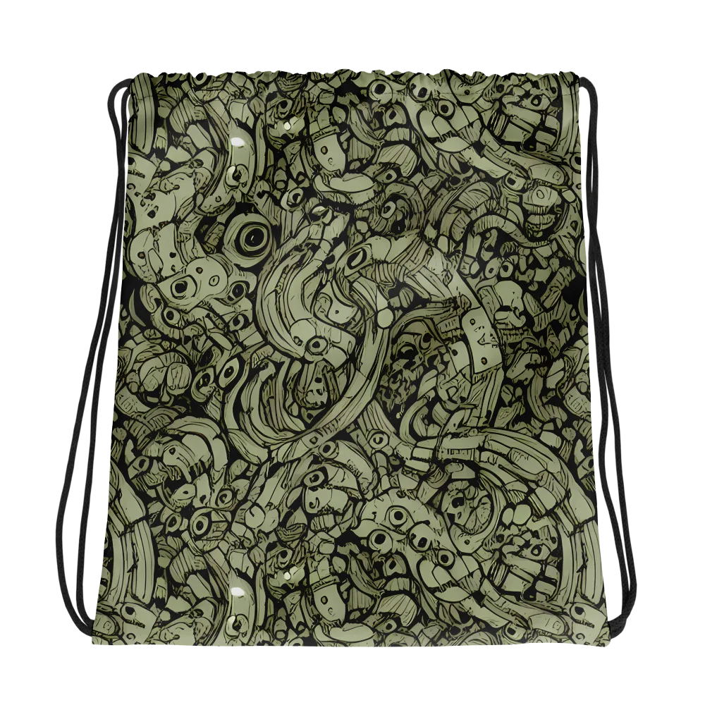 Olive Oddities on Drawstring Bag — Photo