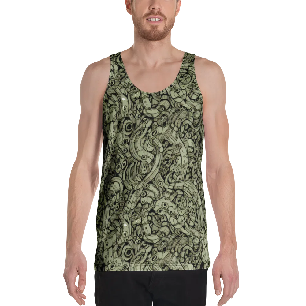 Olive Oddities on Men's Tank Top — Front