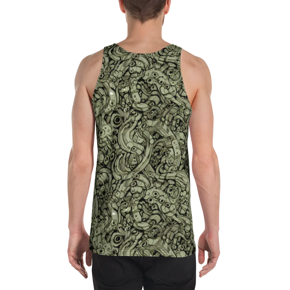 Olive Oddities on Men's Tank Top — Back
