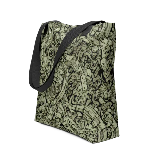Olive Oddities on a Tote Bag