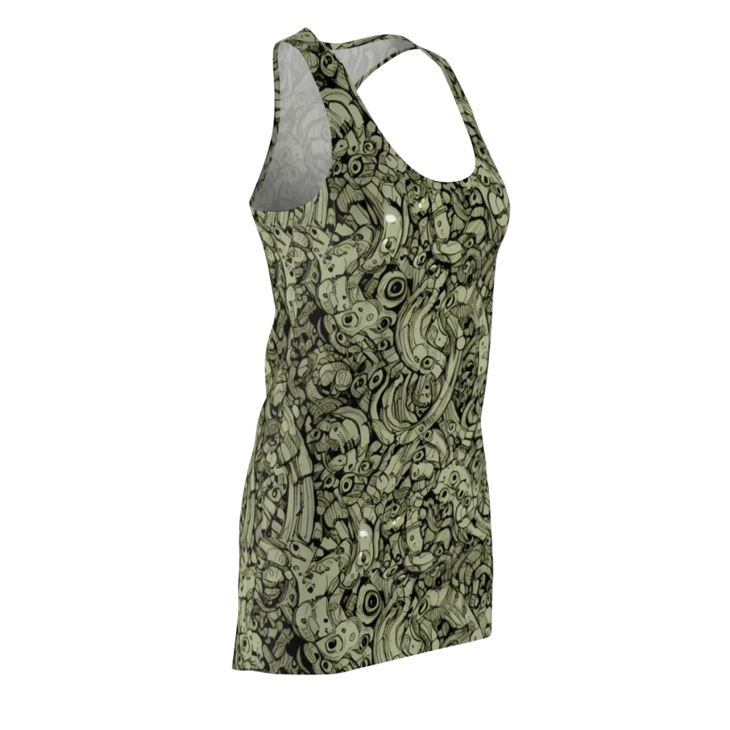 Olive Oddities on Racerback Dress — Front Side