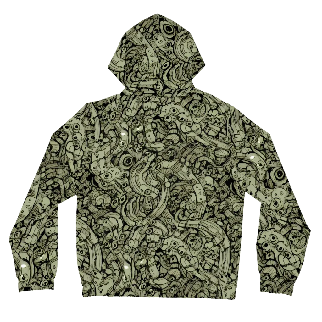 Olive Oddities on Women's Full-Zip Hoodie — Back