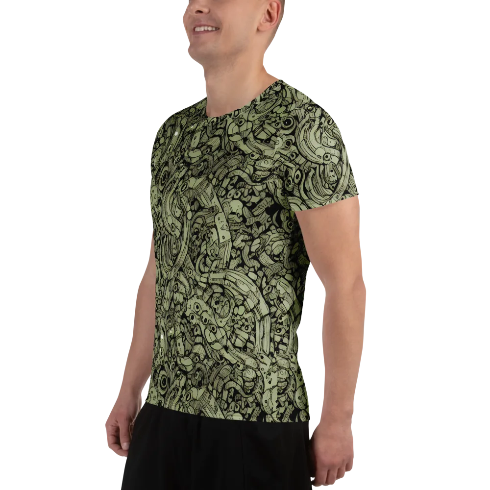 Olive Oddities on Men's Athletic T-Shirt — Left
