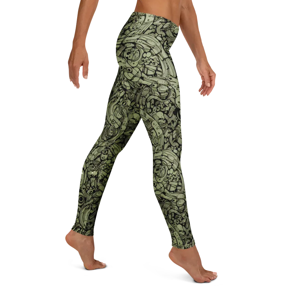 Olive Oddities on Leggings — Right