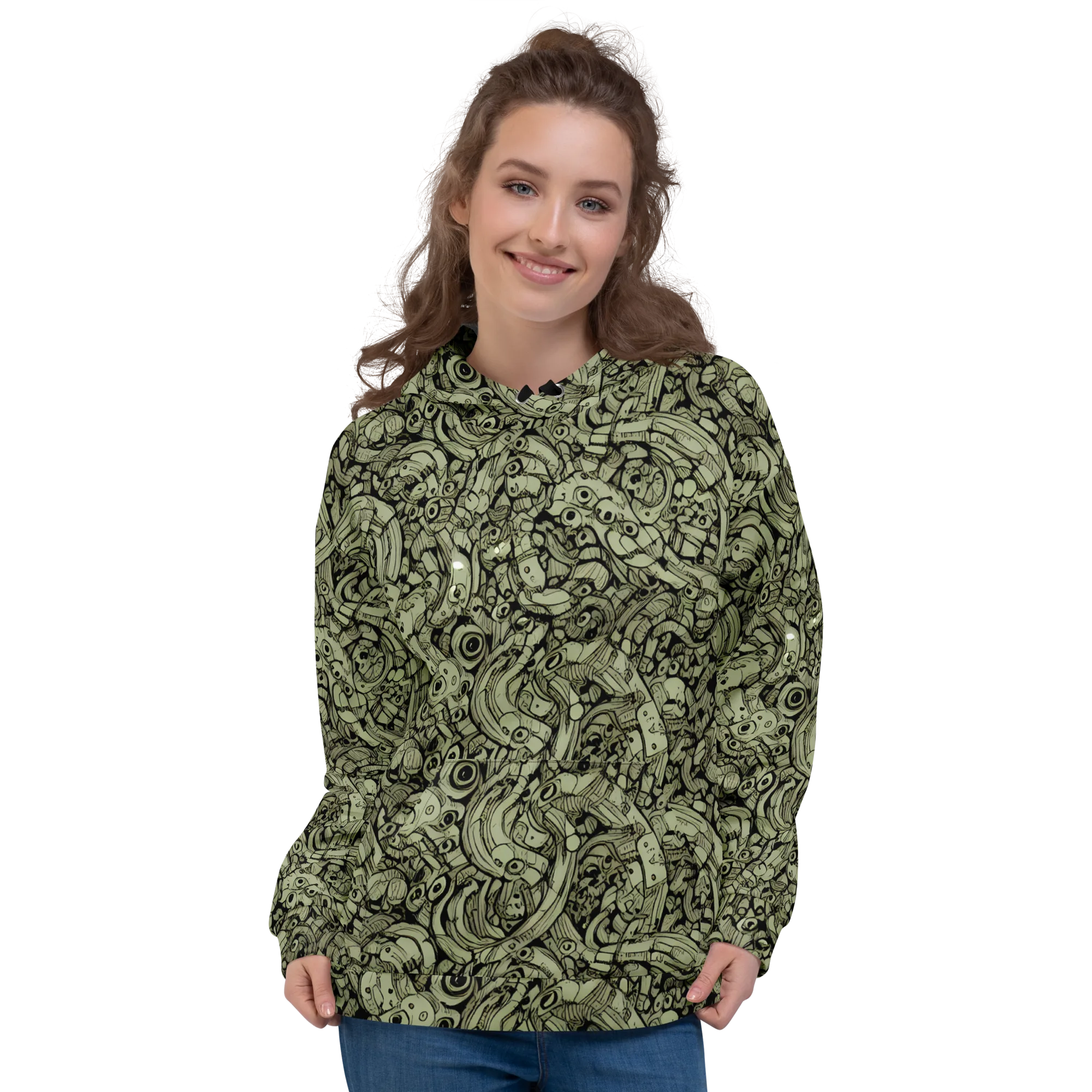 Olive Oddities on Hoodie — Front