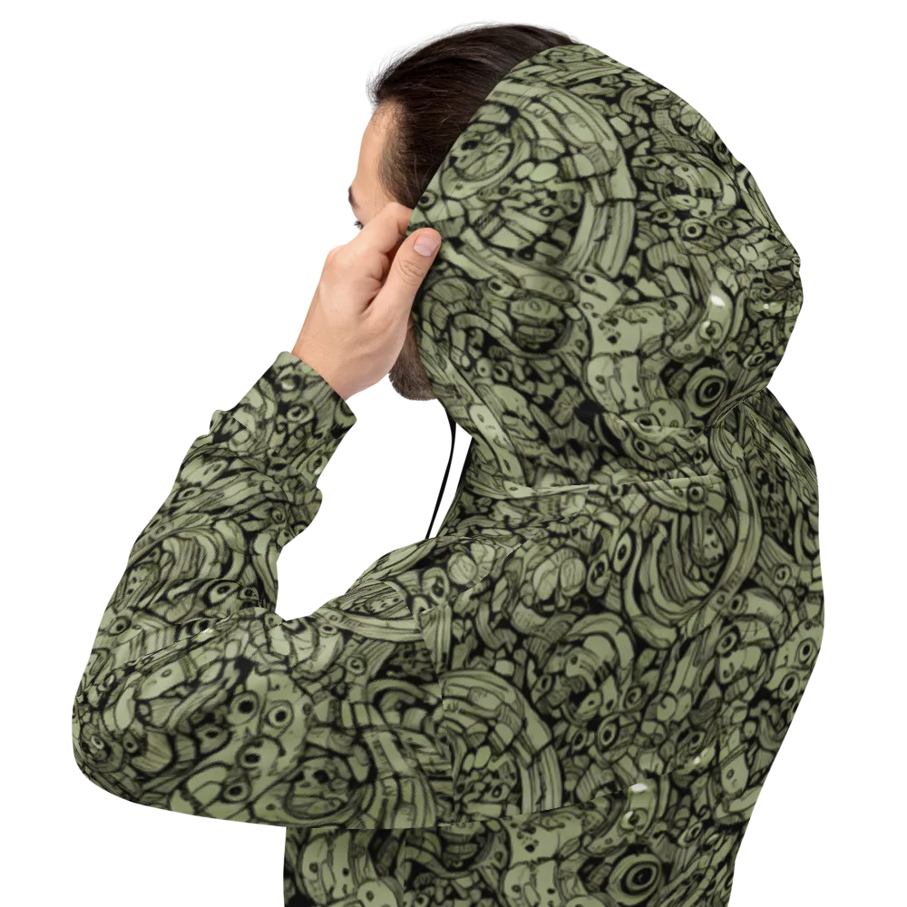 Olive Oddities on Hoodie — Back