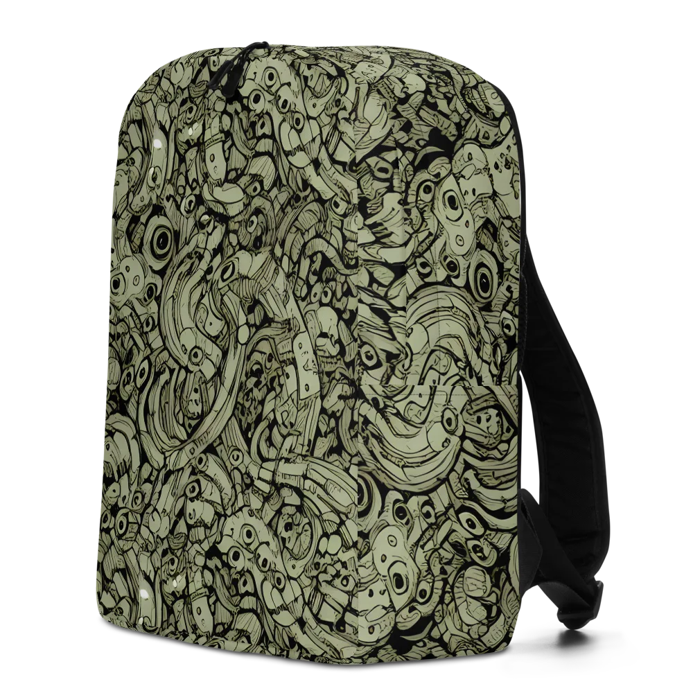 Olive Oddities on Minimalist Backpack — Left