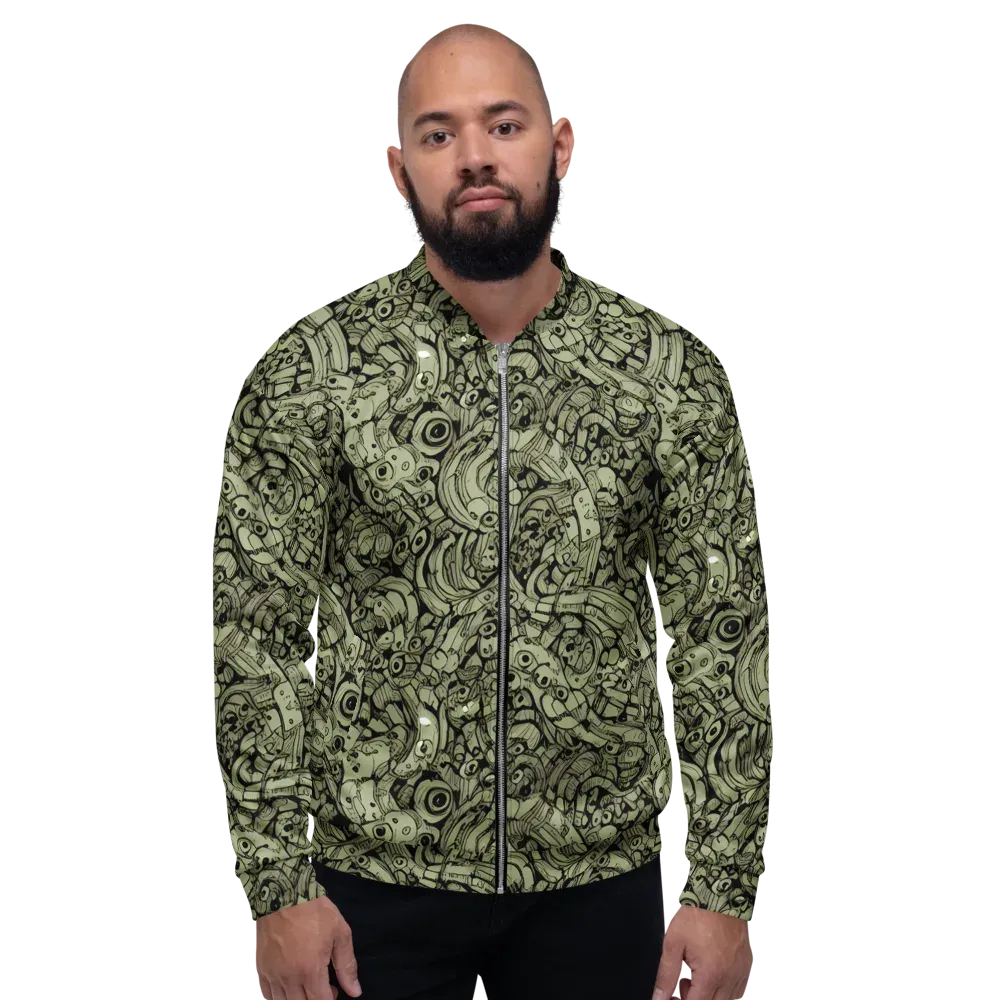 Olive Oddities on Bomber Jacket — Front