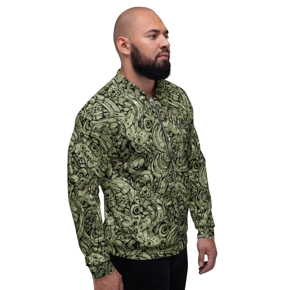 Olive Oddities on Bomber Jacket — Right
