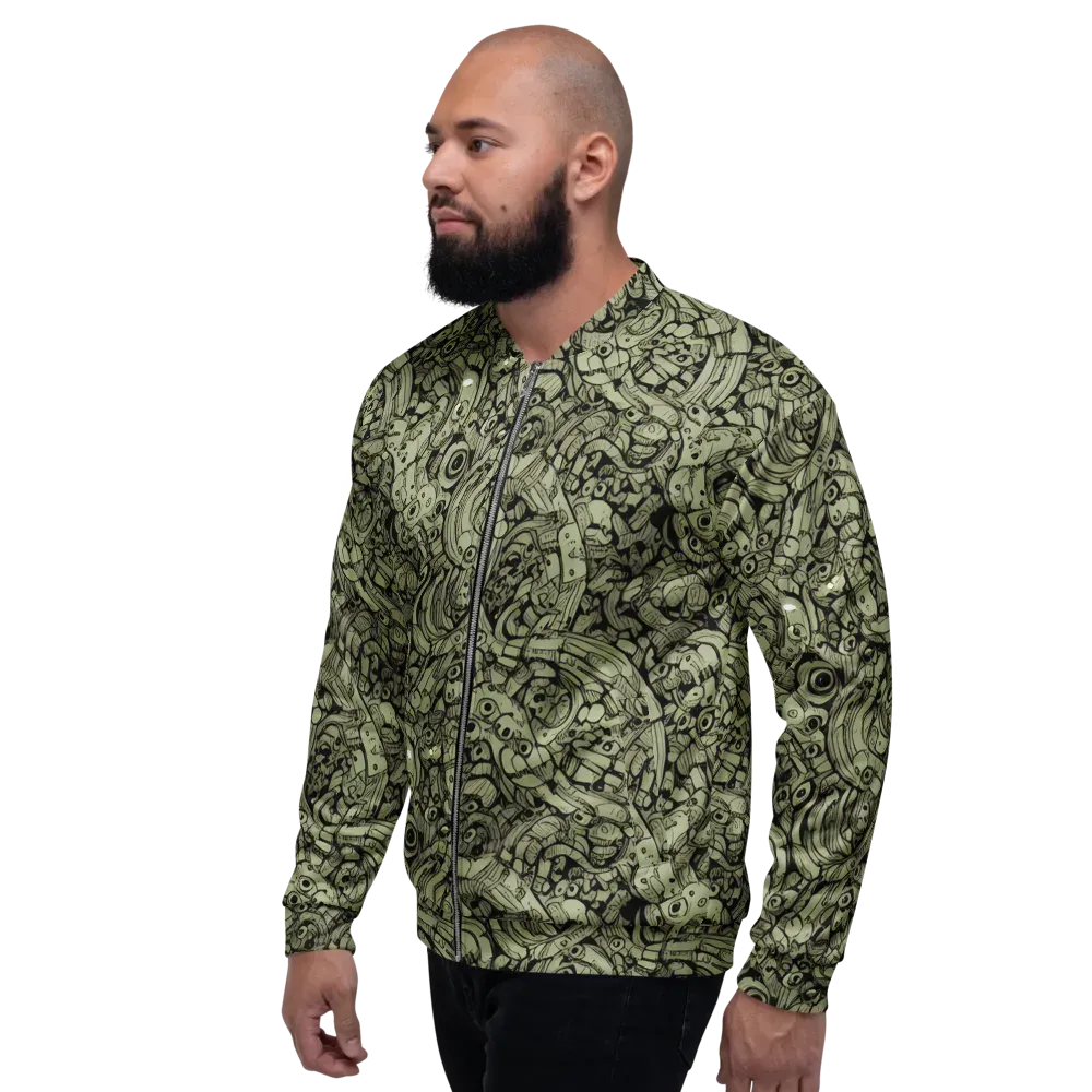Olive Oddities on Bomber Jacket — Left