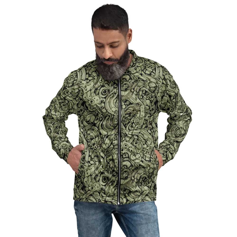 Olive Oddities on Bomber Jacket — Front