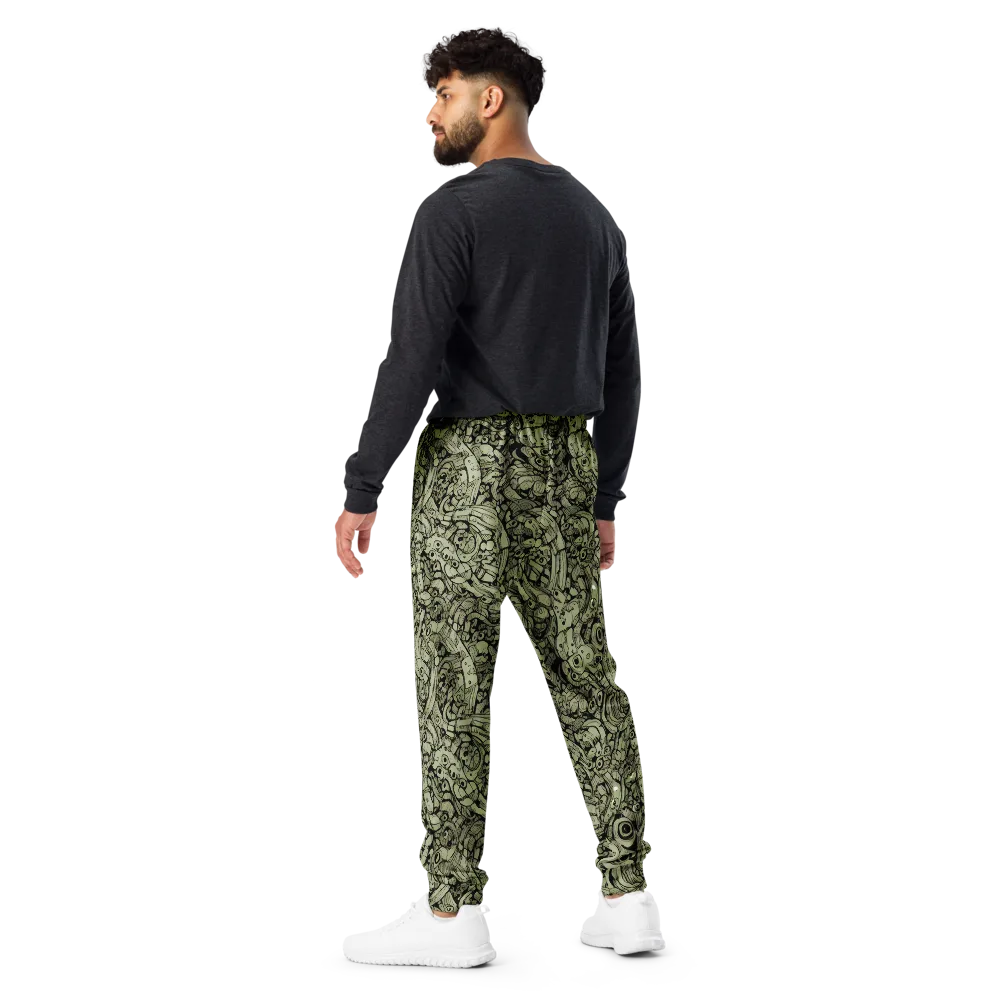 Olive Oddities on Men's Joggers — Back