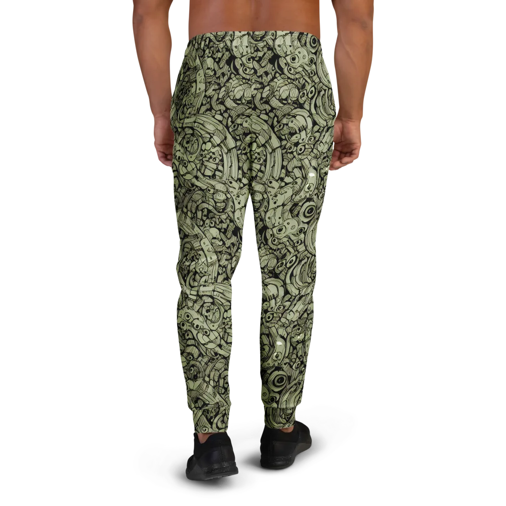 Olive Oddities on Men's Joggers — Back