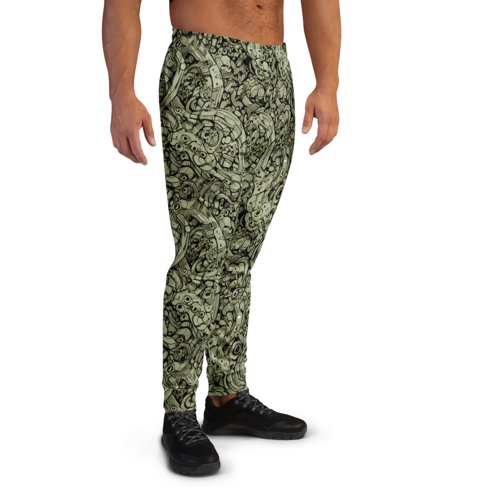 Olive Oddities on Men's Joggers — Right