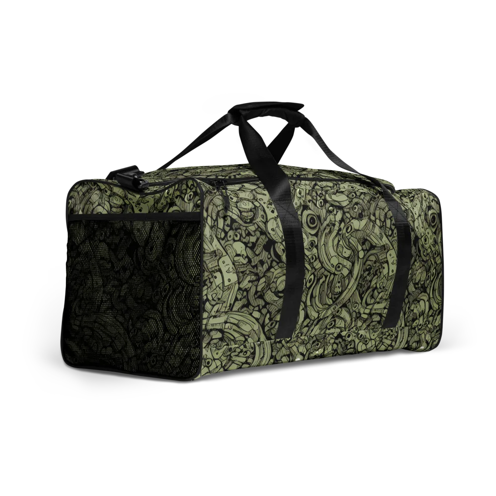 Olive Oddities on Duffle Bag — Right Front