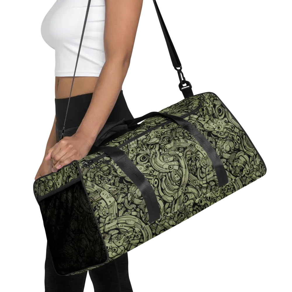 Olive Oddities on Duffle Bag — Front