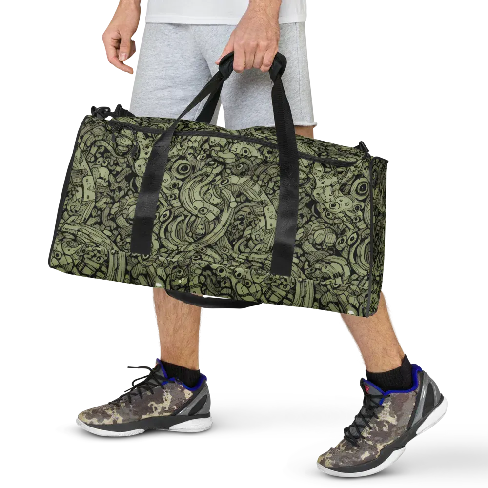 Olive Oddities on Duffle Bag — Front