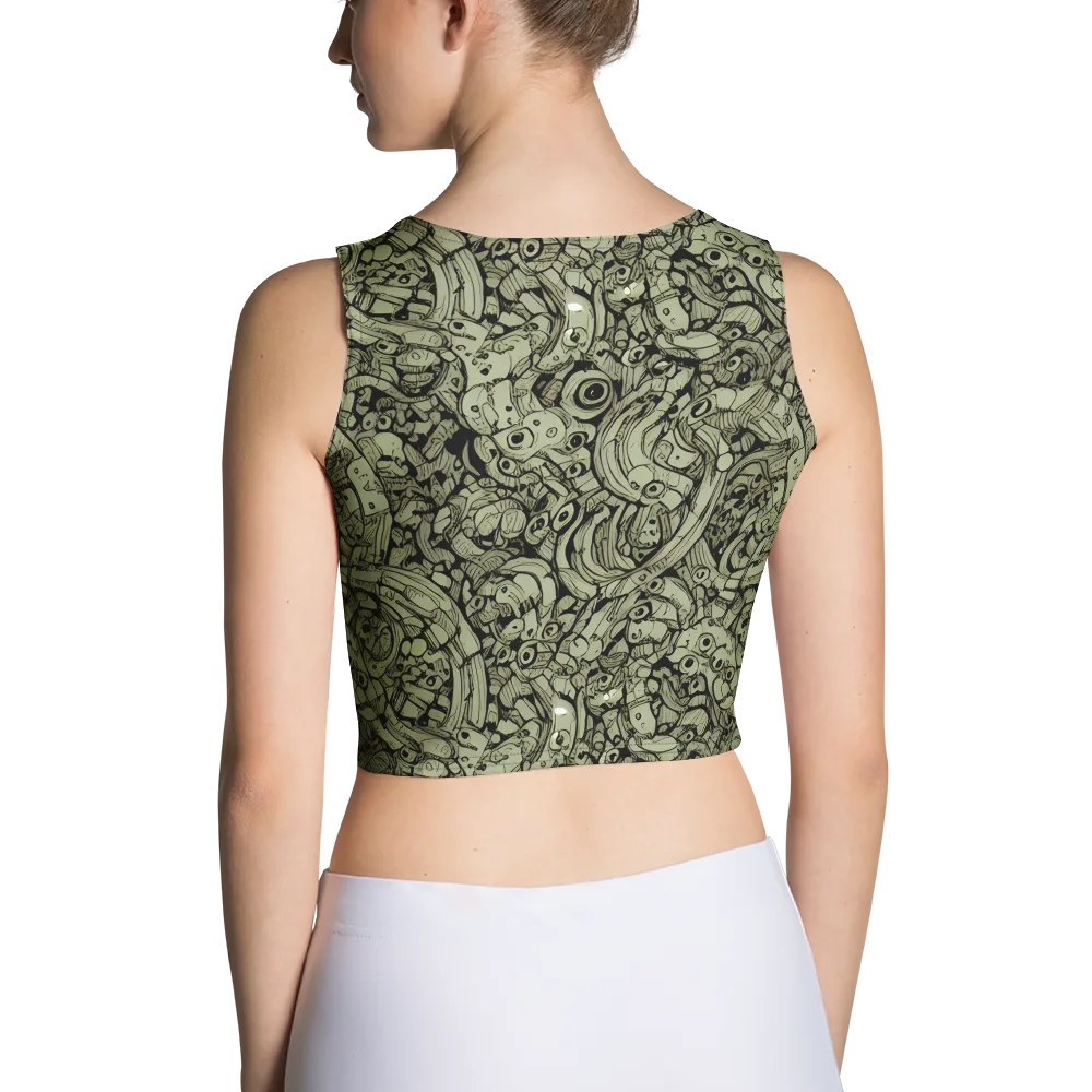 Olive Oddities on Crop Top — Back