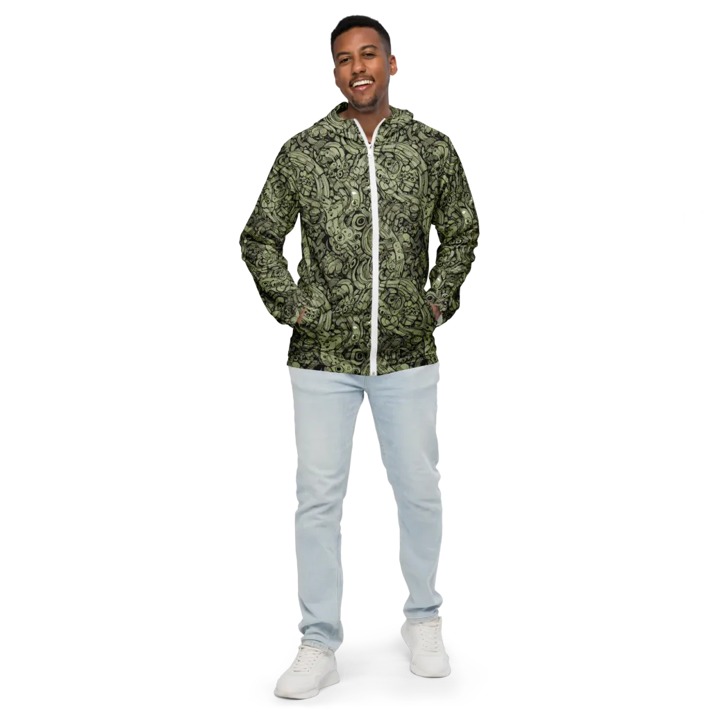 Olive Oddities on Men's Windbreaker — Front