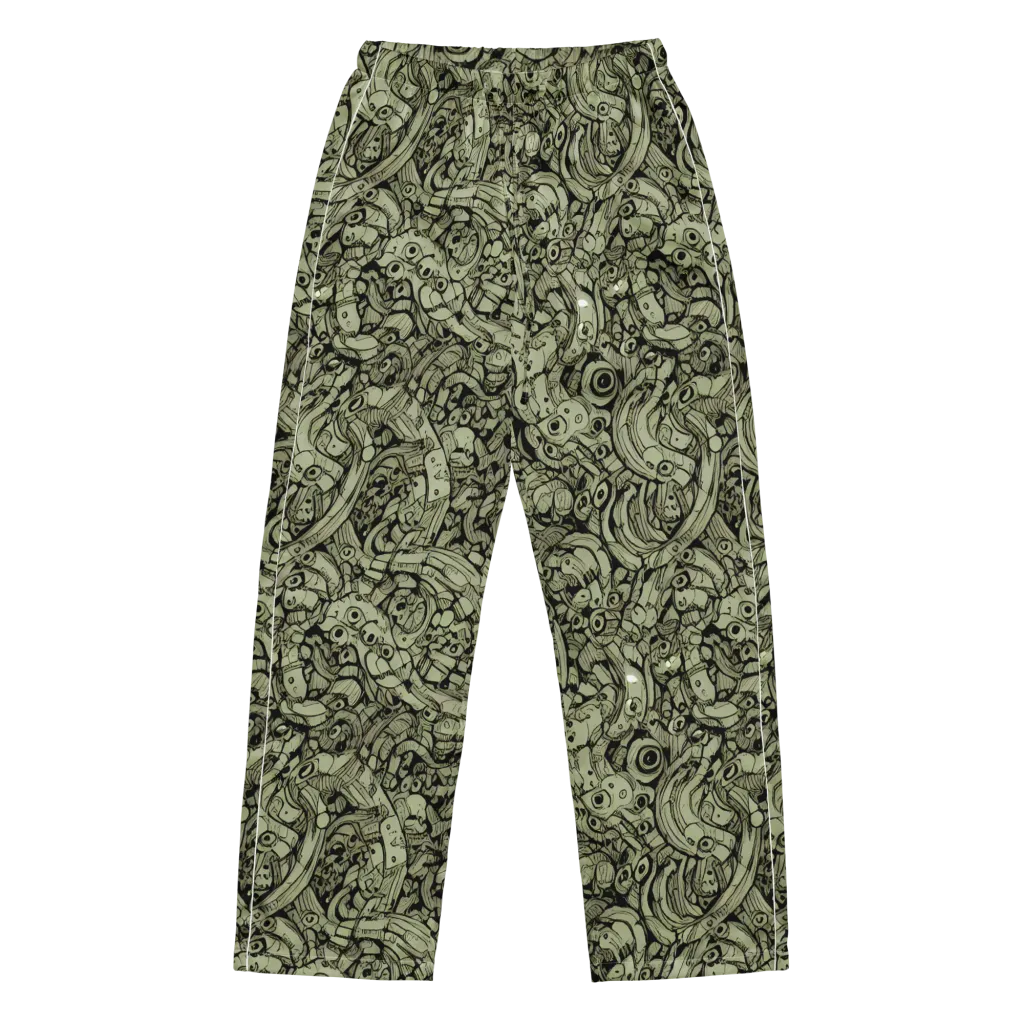 Olive Oddities on Women's Pajama Pants — Front