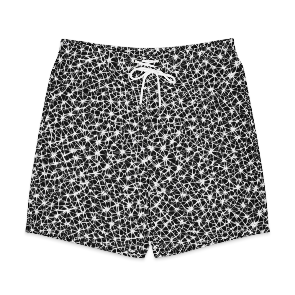 Ink Web on Men's Board Shorts — Front