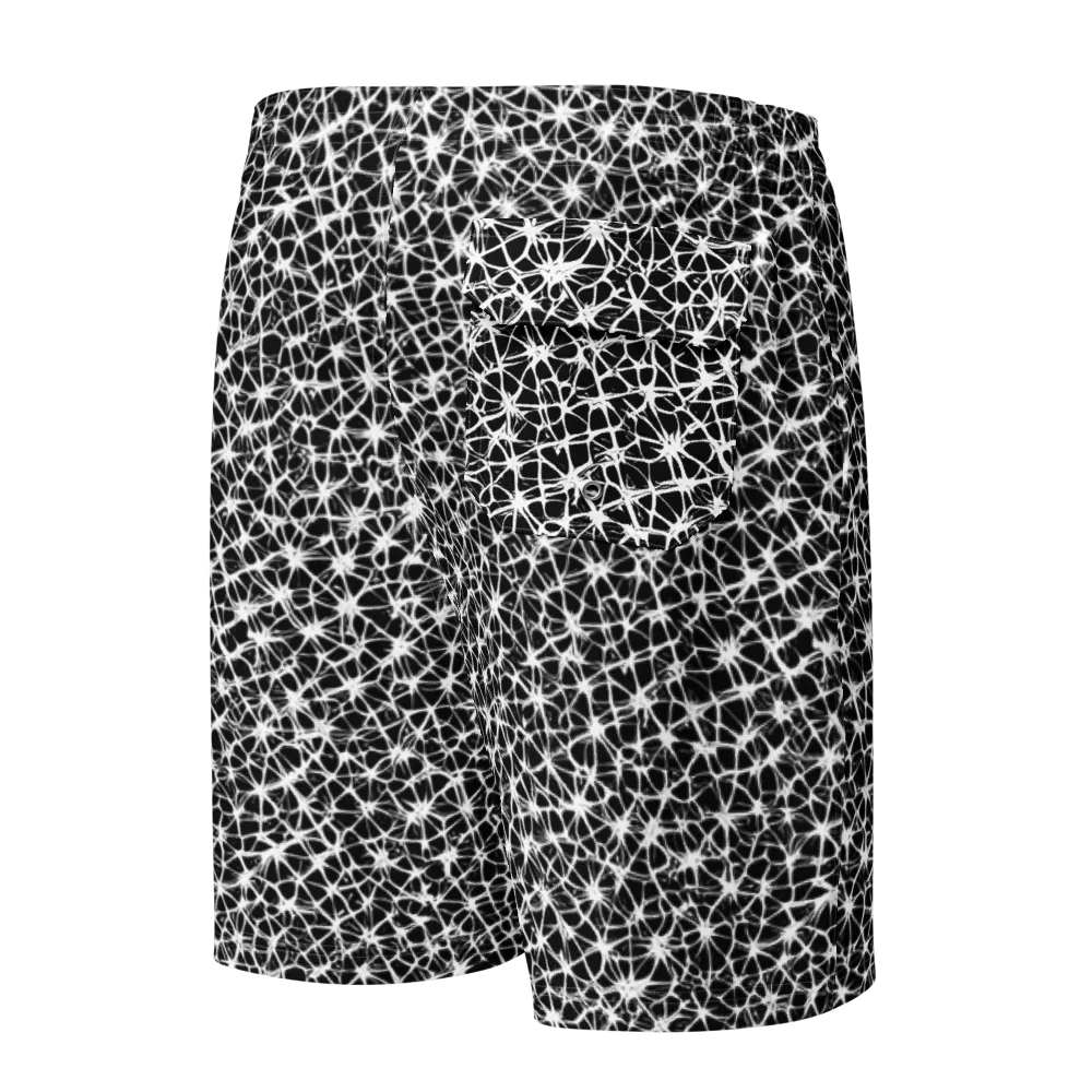 Ink Web on Men's Board Shorts — Back