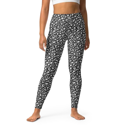 Ink Web on a Yoga Leggings