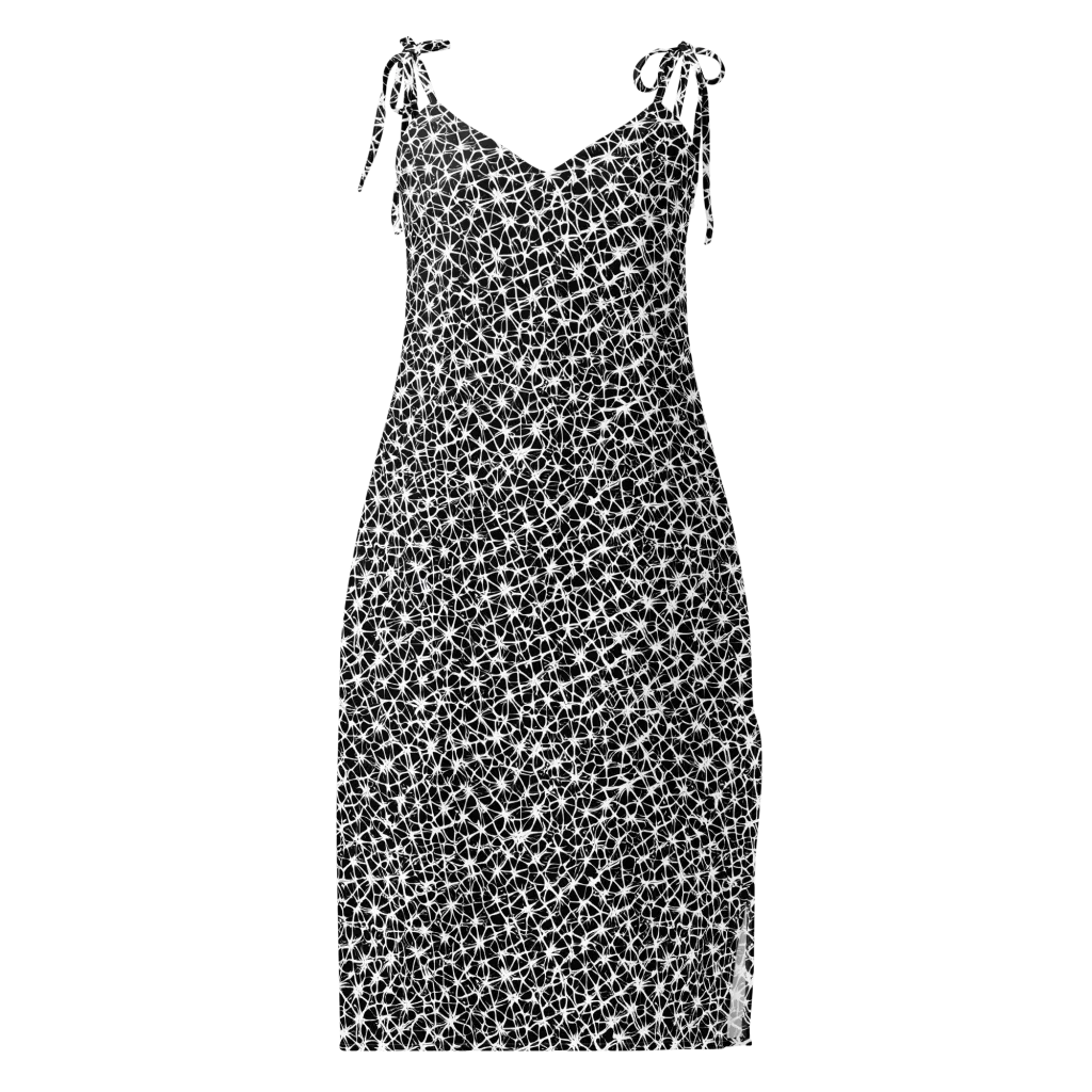 Ink Web on Slip Dress — Front