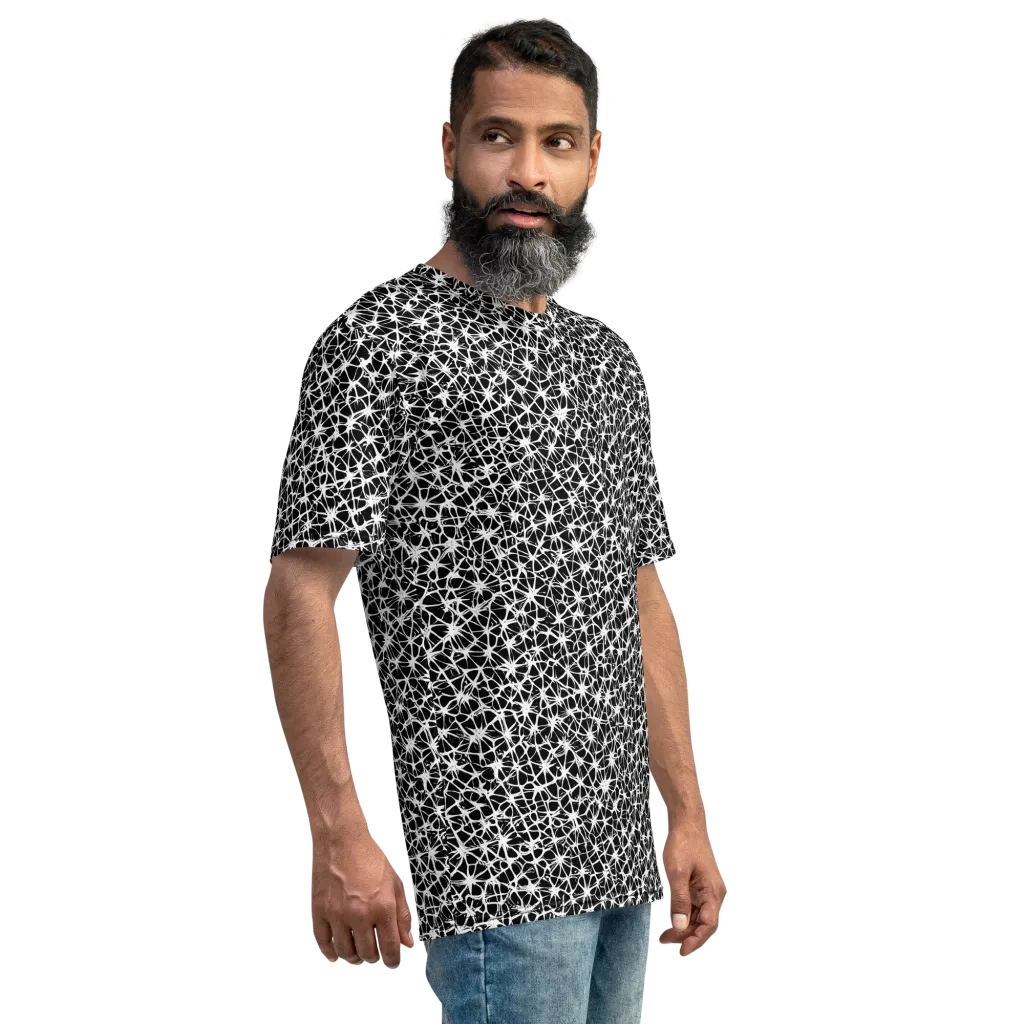 Ink Web on Men's Crew Neck T-Shirt — Right