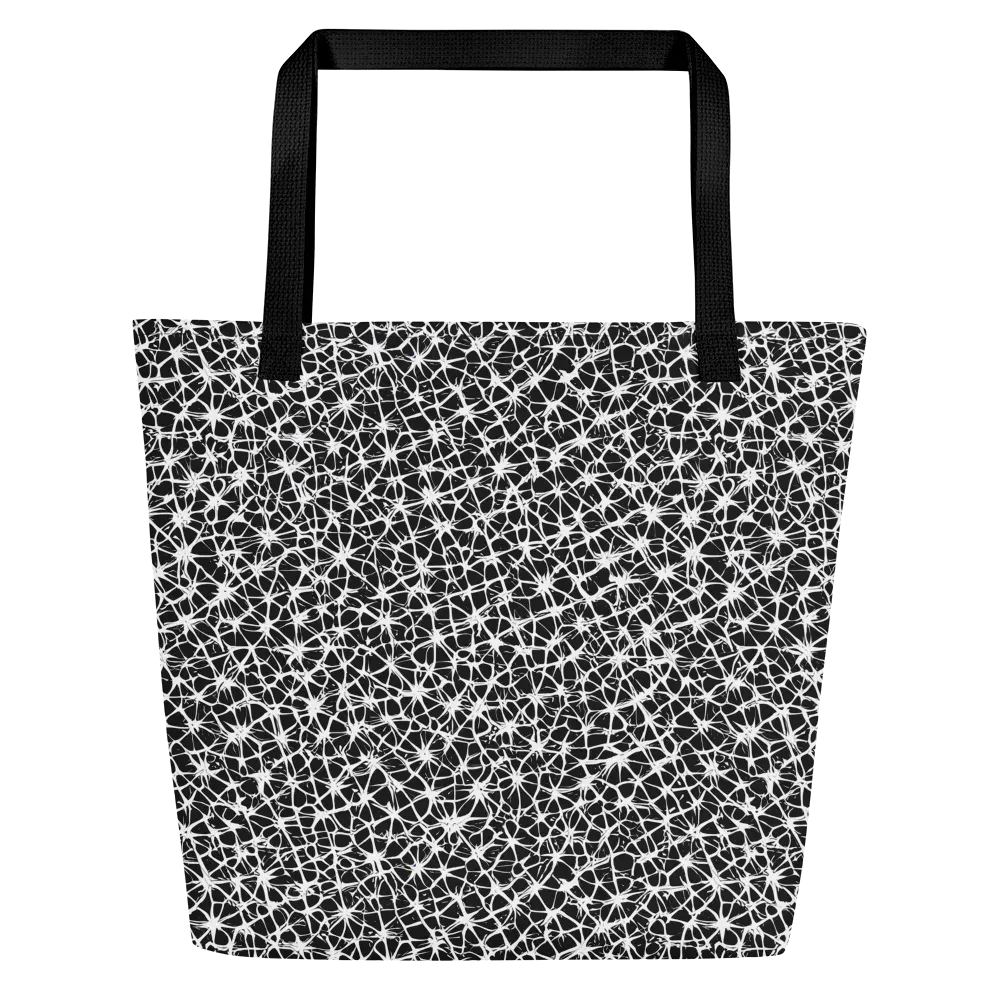 Ink Web on Large Tote Bag W/ Pocket — Front