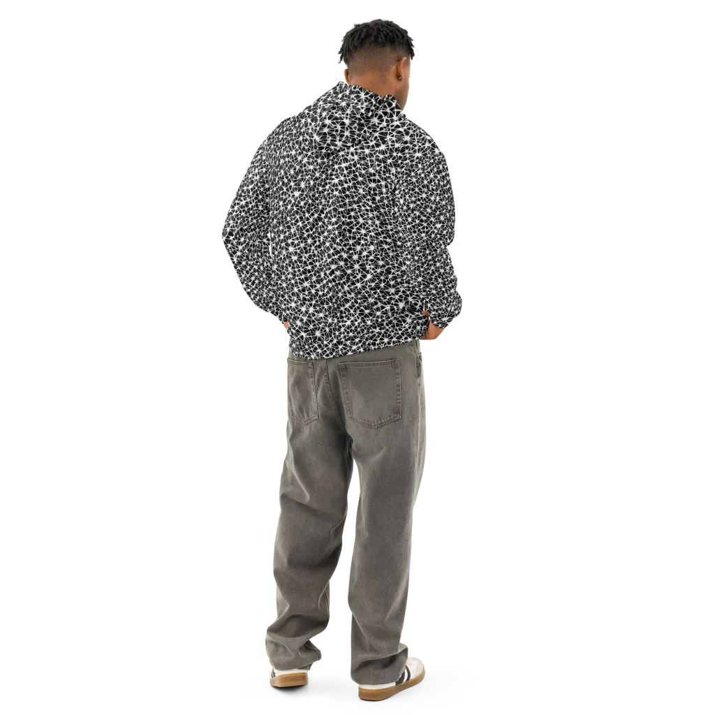 Ink Web on Cotton Hoodie — Back