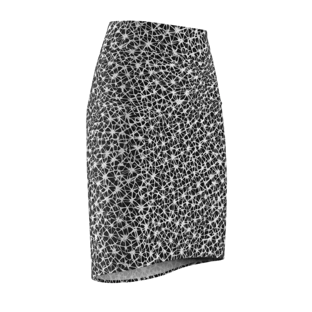 Ink Web on Pencil Skirt — Front Side